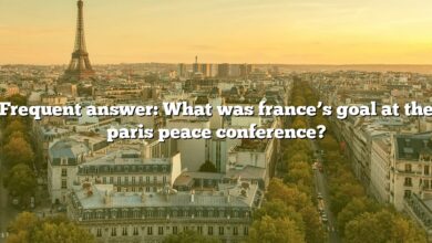 Frequent answer: What was france’s goal at the paris peace conference?