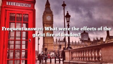 Frequent answer: What were the effects of the great fire of london?
