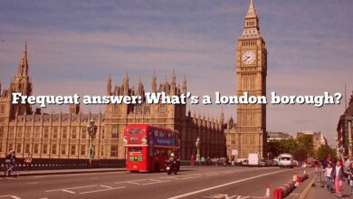 Frequent answer: What’s a london borough?
