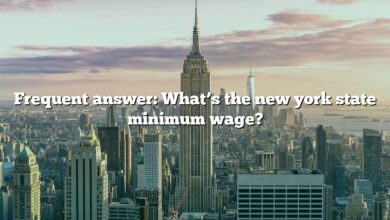 Frequent answer: What’s the new york state minimum wage?