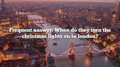 Frequent answer: When do they turn the christmas lights on in london?