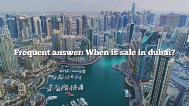 Frequent answer: When is sale in dubai?