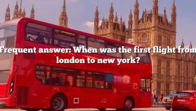 Frequent answer: When was the first flight from london to new york?