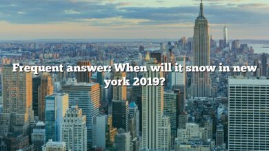 Frequent answer: When will it snow in new york 2019?