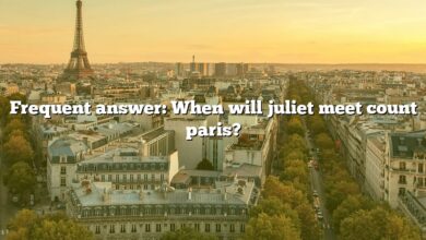 Frequent answer: When will juliet meet count paris?