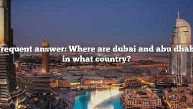 Frequent answer: Where are dubai and abu dhabi in what country?