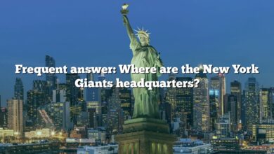 Frequent answer: Where are the New York Giants headquarters?