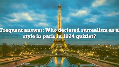 Frequent answer: Who declared surrealism as a style in paris in 1924 quizlet?