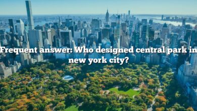Frequent answer: Who designed central park in new york city?