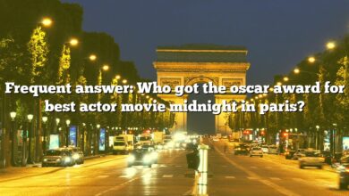 Frequent answer: Who got the oscar award for best actor movie midnight in paris?