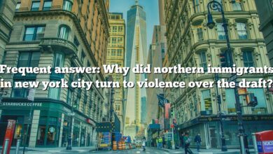Frequent answer: Why did northern immigrants in new york city turn to violence over the draft?
