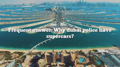 Frequent answer: Why dubai police have supercars?