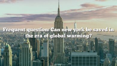 Frequent question: Can new york be saved in the era of global warming?
