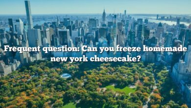 Frequent question: Can you freeze homemade new york cheesecake?
