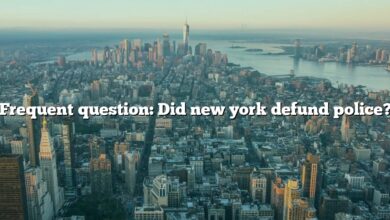Frequent question: Did new york defund police?