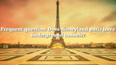 Frequent question: Does disneyland paris have underground tunnels?