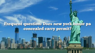Frequent question: Does new york honor pa concealed carry permit?