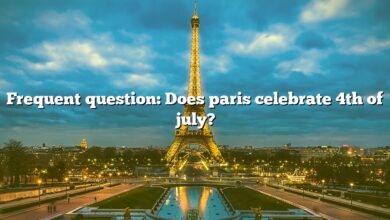 Frequent question: Does paris celebrate 4th of july?