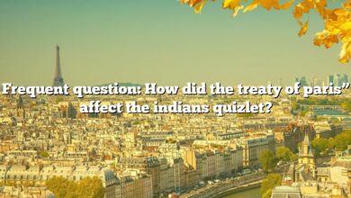 Frequent question: How did the treaty of paris” affect the indians quizlet?