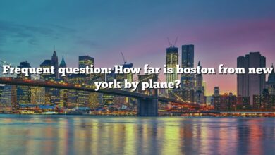 Frequent question: How far is boston from new york by plane?
