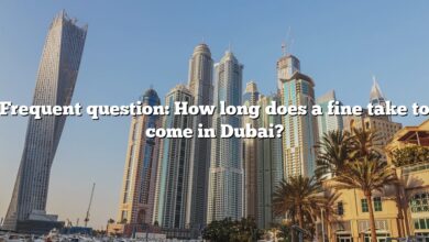 Frequent question: How long does a fine take to come in Dubai?