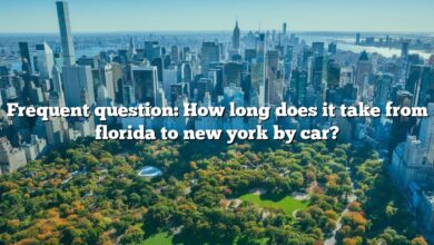 Frequent question: How long does it take from florida to new york by car?