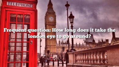 Frequent question: How long does it take the london eye to go around?