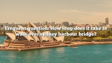 Frequent question: How long does it take to walk over sydney harbour bridge?