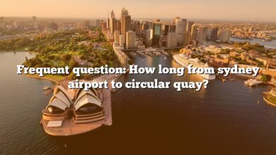 Frequent question: How long from sydney airport to circular quay?