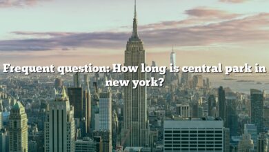 Frequent question: How long is central park in new york?