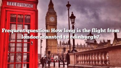 Frequent question: How long is the flight from london stansted to edinburgh?