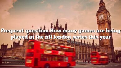 Frequent question: How many games are being played at the nfl london series this year
