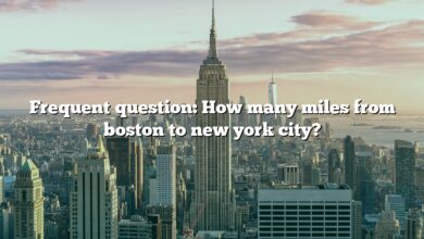 Frequent question: How many miles from boston to new york city?