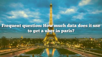 Frequent question: How much data does it use to get a uber in paris?