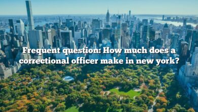 Frequent question: How much does a correctional officer make in new york?