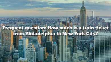 Frequent question: How much is a train ticket from Philadelphia to New York City?