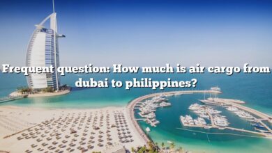 Frequent question: How much is air cargo from dubai to philippines?