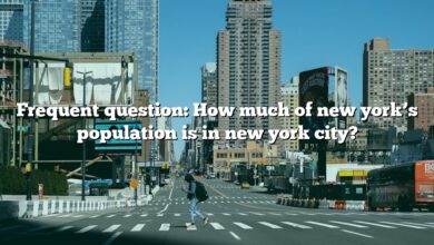 Frequent question: How much of new york’s population is in new york city?