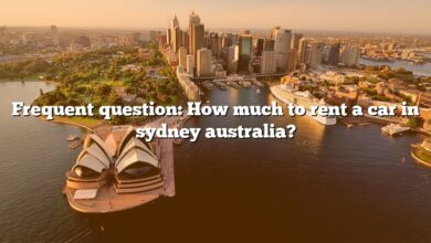 Frequent question: How much to rent a car in sydney australia?