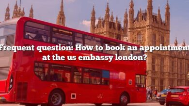 Frequent question: How to book an appointment at the us embassy london?