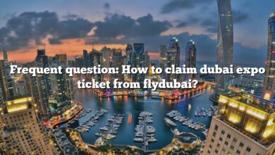 Frequent question: How to claim dubai expo ticket from flydubai?