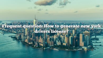 Frequent question: How to generate new york drivers license?