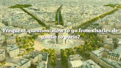 Frequent question: How to go from charles de gaulle to paris?