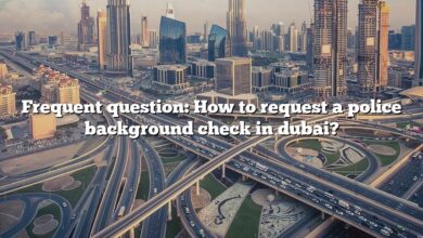 Frequent question: How to request a police background check in dubai?