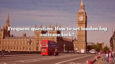 Frequent question: How to set london fog suitcase lock?