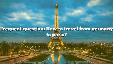 Frequent question: How to travel from germany to paris?