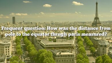Frequent question: How was the distance from pole to the equator thrugh paris measured?