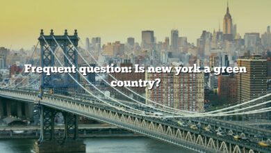 Frequent question: Is new york a green country?