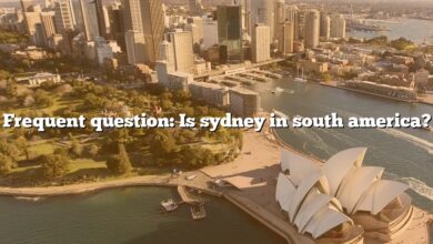 Frequent question: Is sydney in south america?