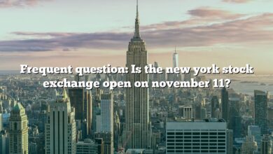 Frequent question: Is the new york stock exchange open on november 11?